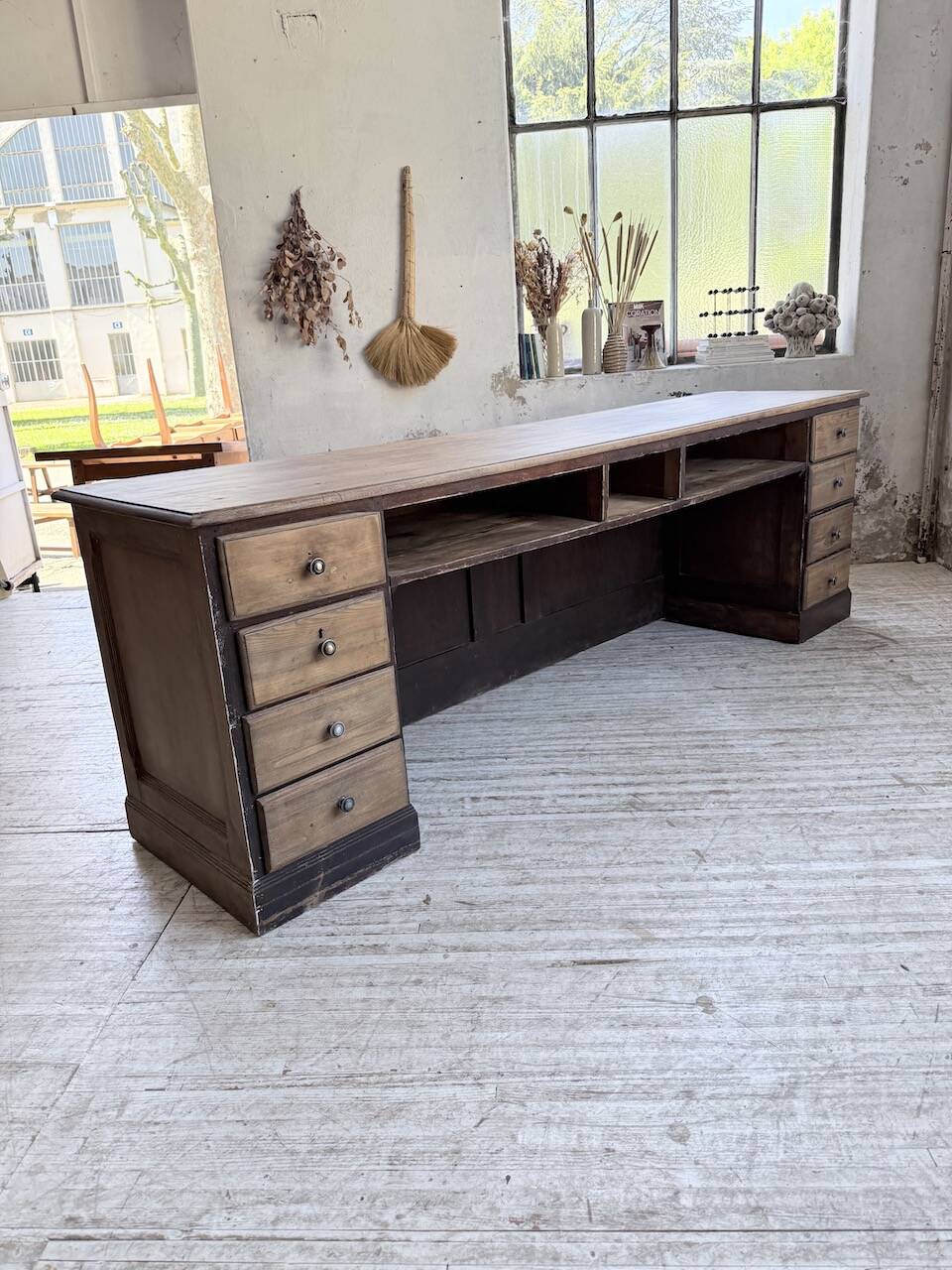 Oak workbench 250 cm XL 1950