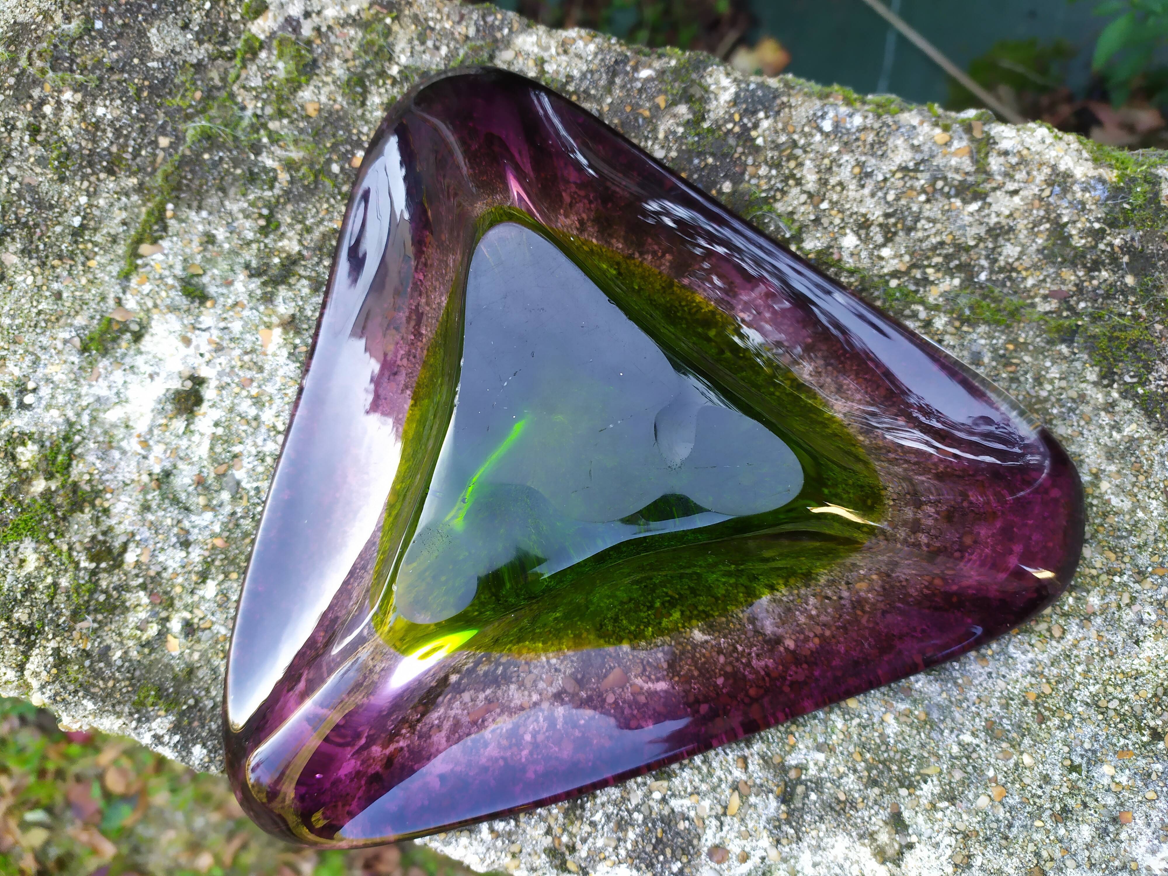 Blown glass cup from the 70s