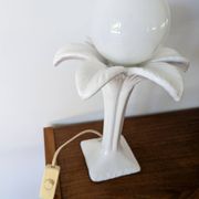 Lampe palmier en céramique blanche, 1980