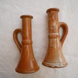 Set of 2 sandstone candle holders