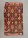 Vintage Turkish Mini Kilim 87x50 cm Wool Small Kelim Runner, shabby Chic