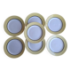 7 vintage l'amandinoise dessert plates
