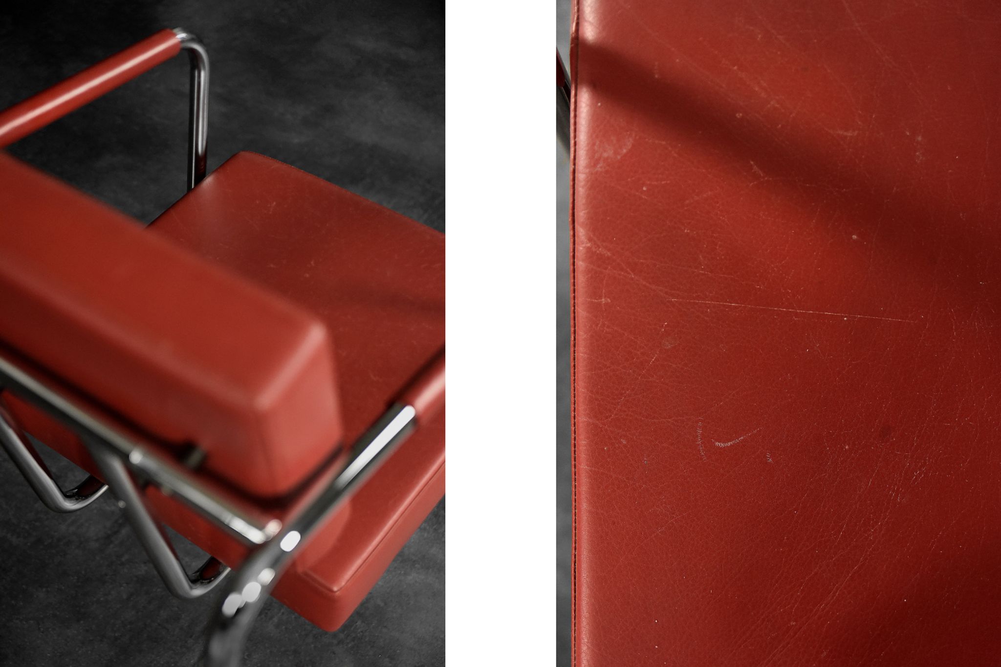 Fauteuils scandinaves bauhaus chrome