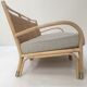 3-seater rattan and canning sofa