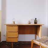 Scandinavian light wood desk