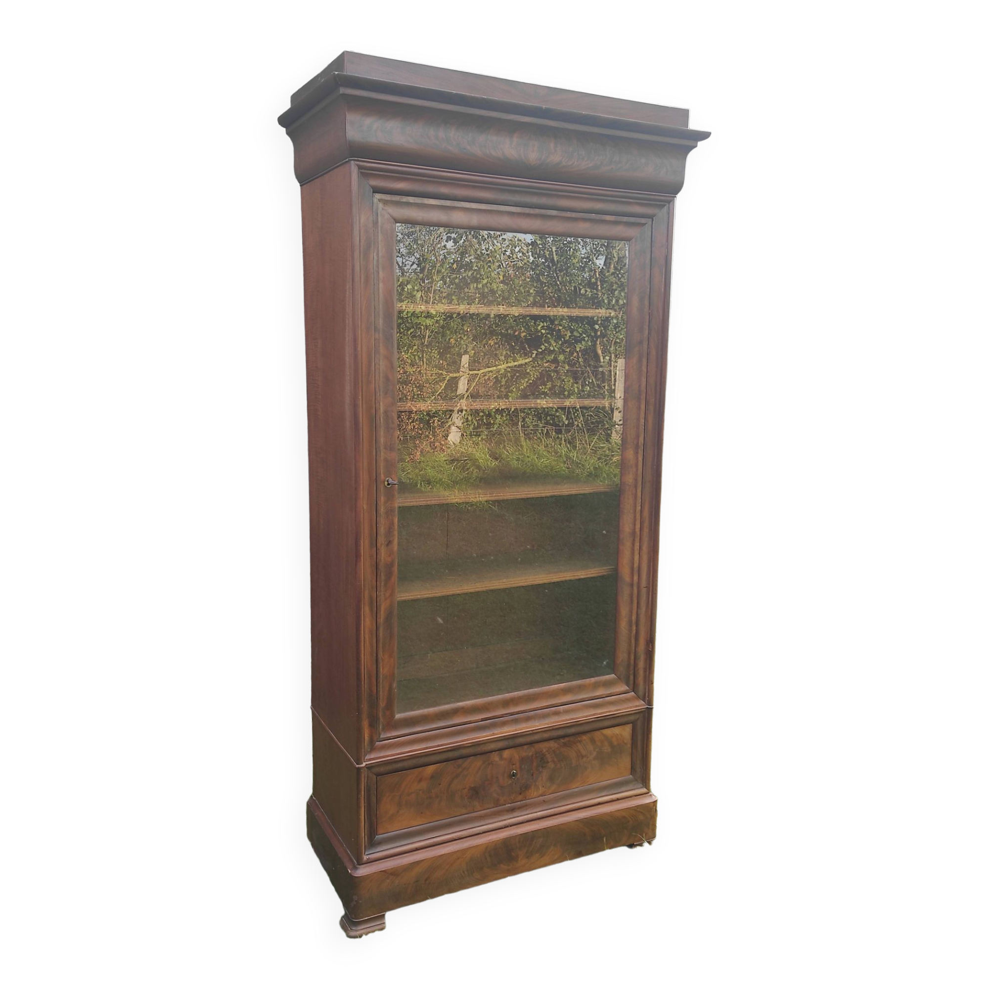 Parisian glass cabinet.