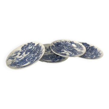 4 assiettes plates terre de fer Gien