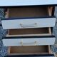 Office of 50/60s in formica base tubes black metal 3 drawers