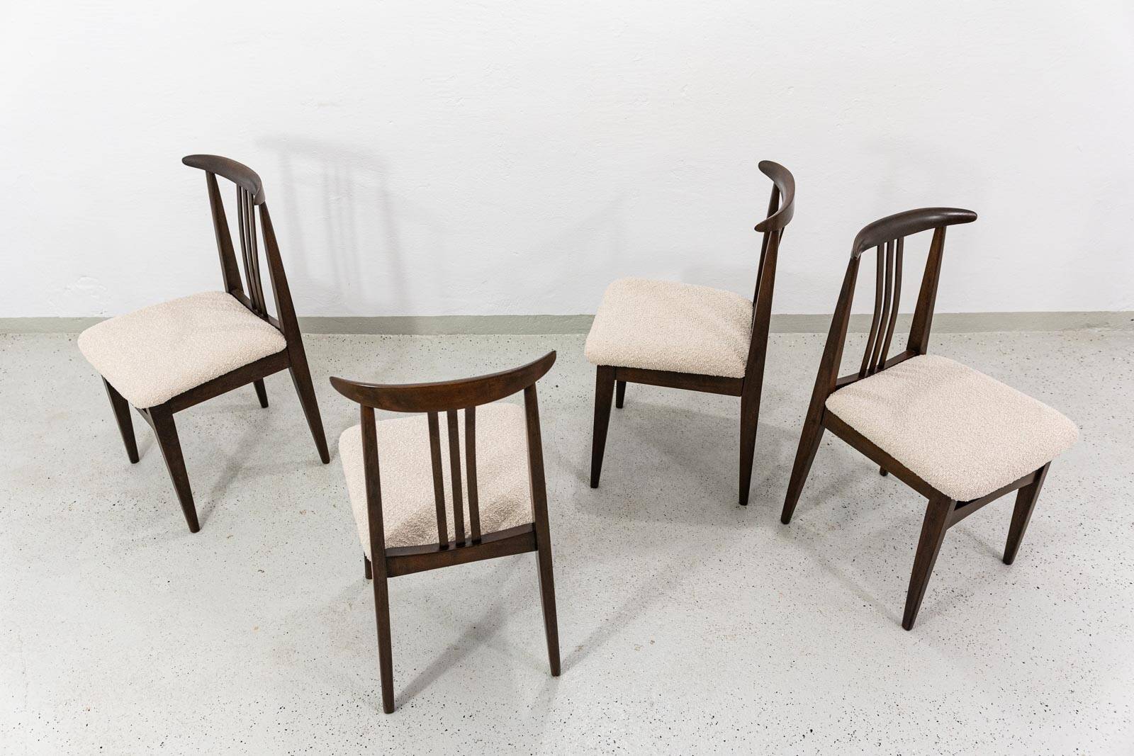 Vintage Dining Chairs Designed By M. Zieliński, 1960's, Set Of 4