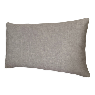 Coussin gris perle