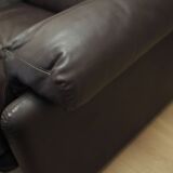 Leather living room set, Italian design, 1960s, manufacturer: B&B Italia