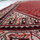1950s Handmade Wool Boteh Rug, Red and Ivory, 104 × 156 cm - 1C1299