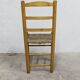 Pair of rustic chairs in solid ash