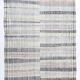 7x10 Yellow Black Striped Vintage Rug, 220x304Cm