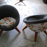 Pair of egg chairs
