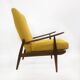 1960s High Back Yellow Bouclé Lounge Armchair Vintage Midcentury Lounge