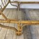 Vintage rattan and bamboo bed 1960s