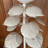 Vintage metal leaf floor lamp