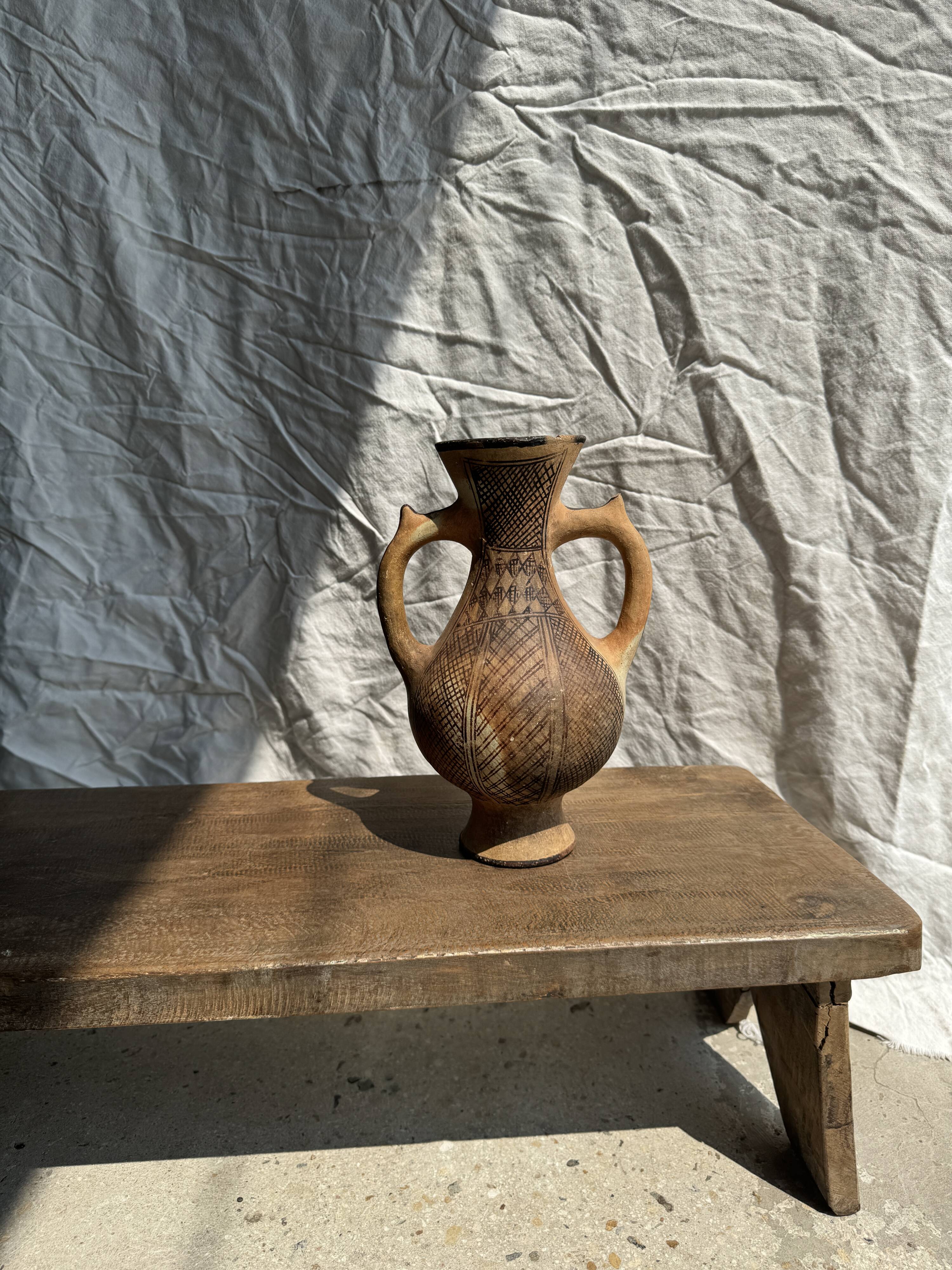 Decorative vase in the shape of an antique style amphora H27