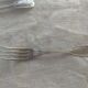 6 forks in vintage silver metal