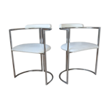 Pair of white chairs design