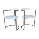 Pair of white chairs design