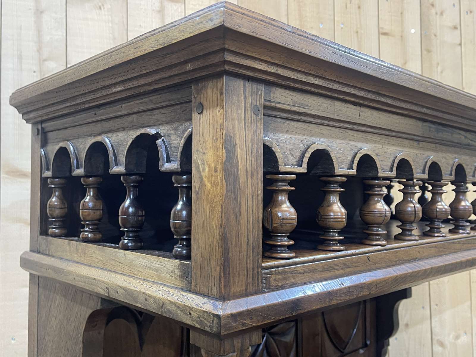 Neo Breton buffet of the 1950s in chestnut