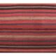 Vintage Turkish hand-knotted wool cotton red kilim runner rug 75x312