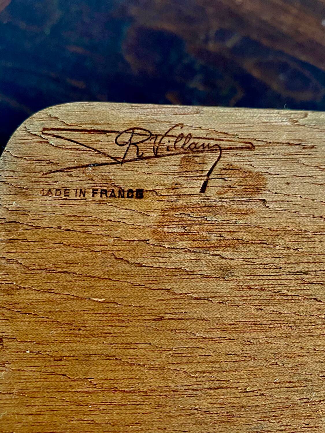 Wooden and bamboo glazed tray