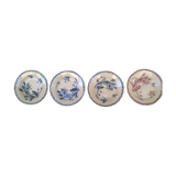 Lot of four old plates "Cactus model"