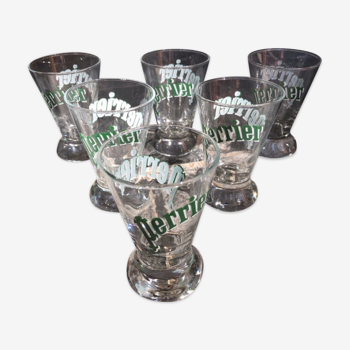 Set of 6 Perrier glasses