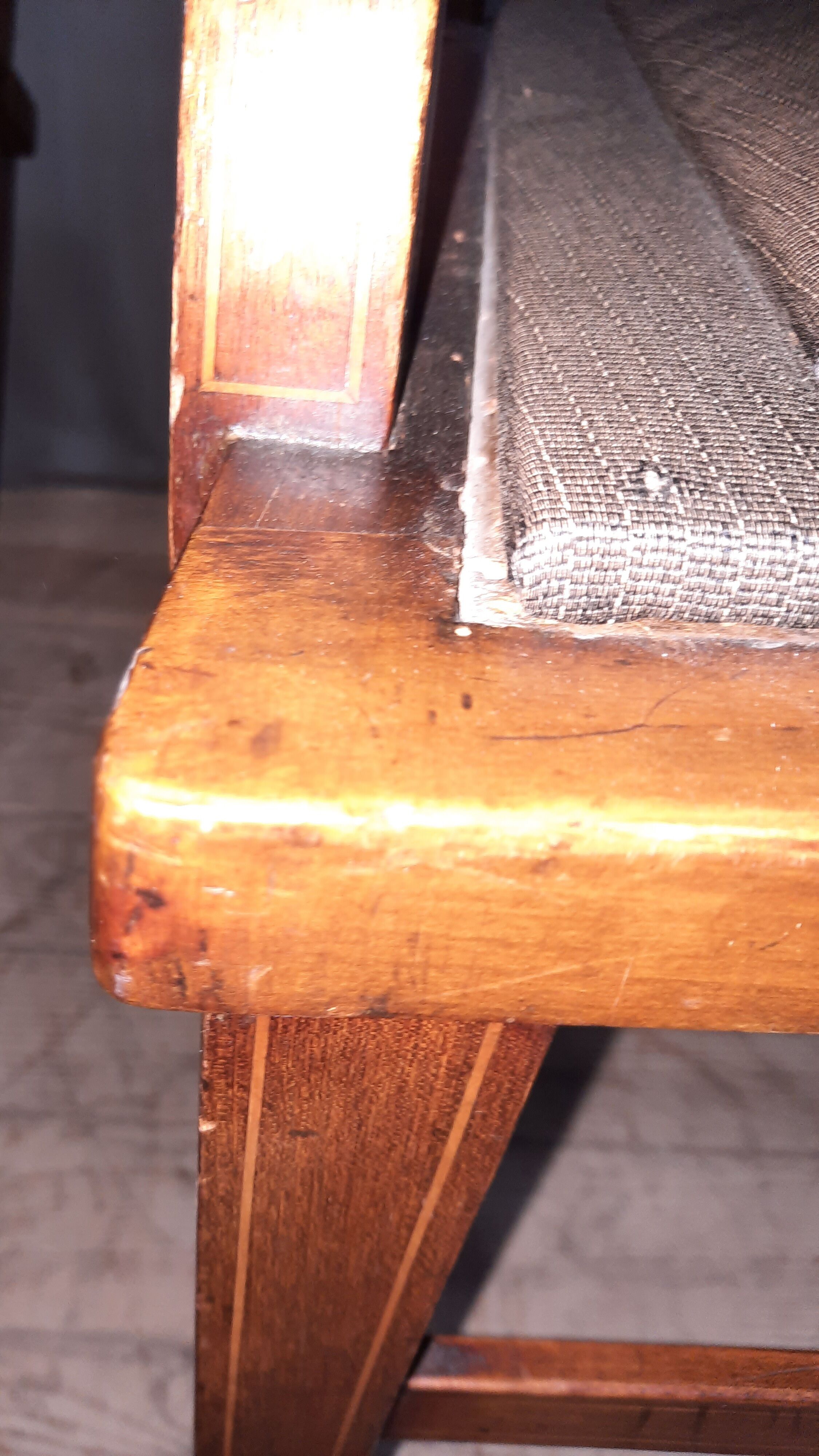 Pair of English armchairs
