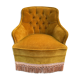 Padded golden yellow velvet toad