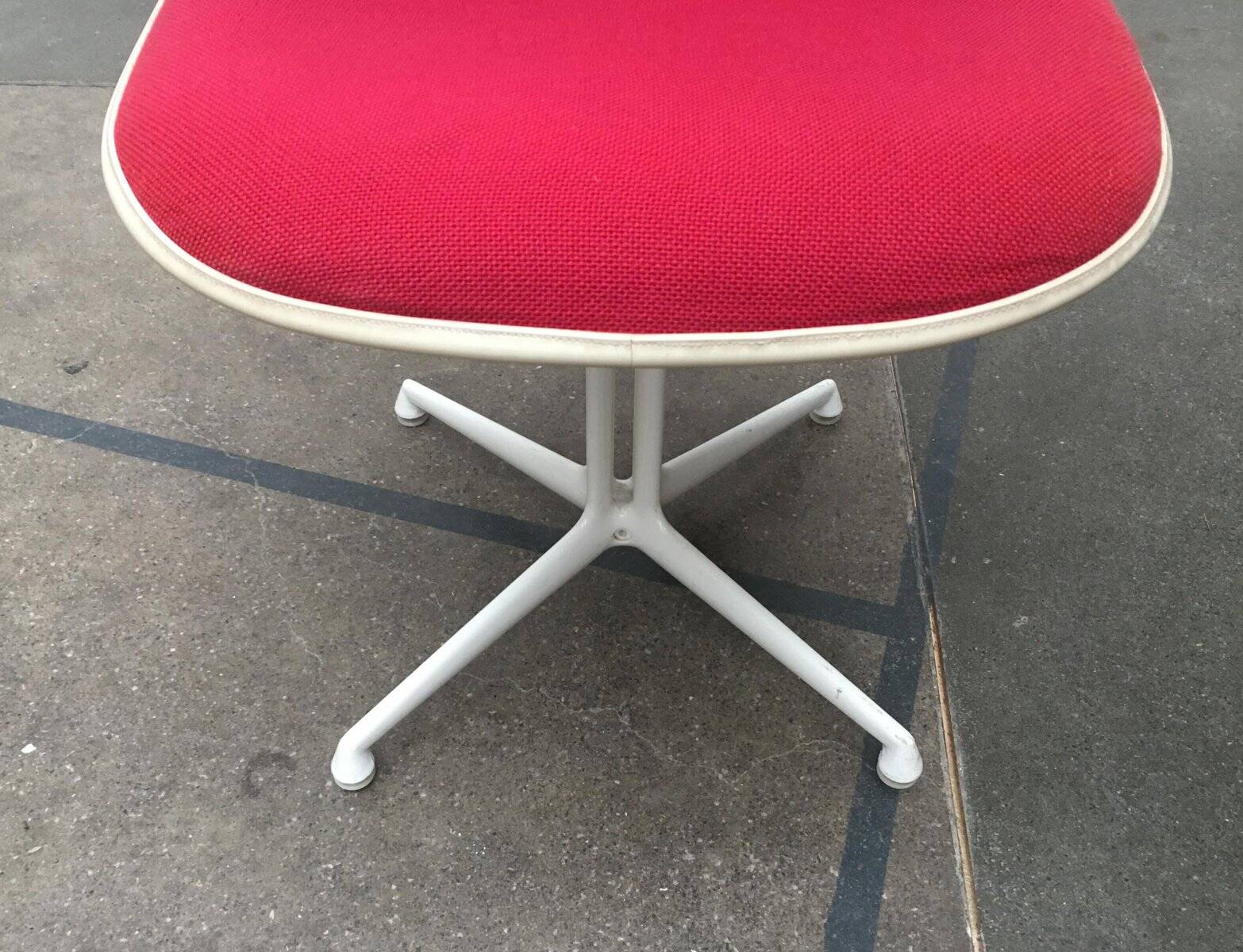 Mid-century fiberglass accent chair set with La Fonda base by Charles & Ray Eames for Herman Miller.