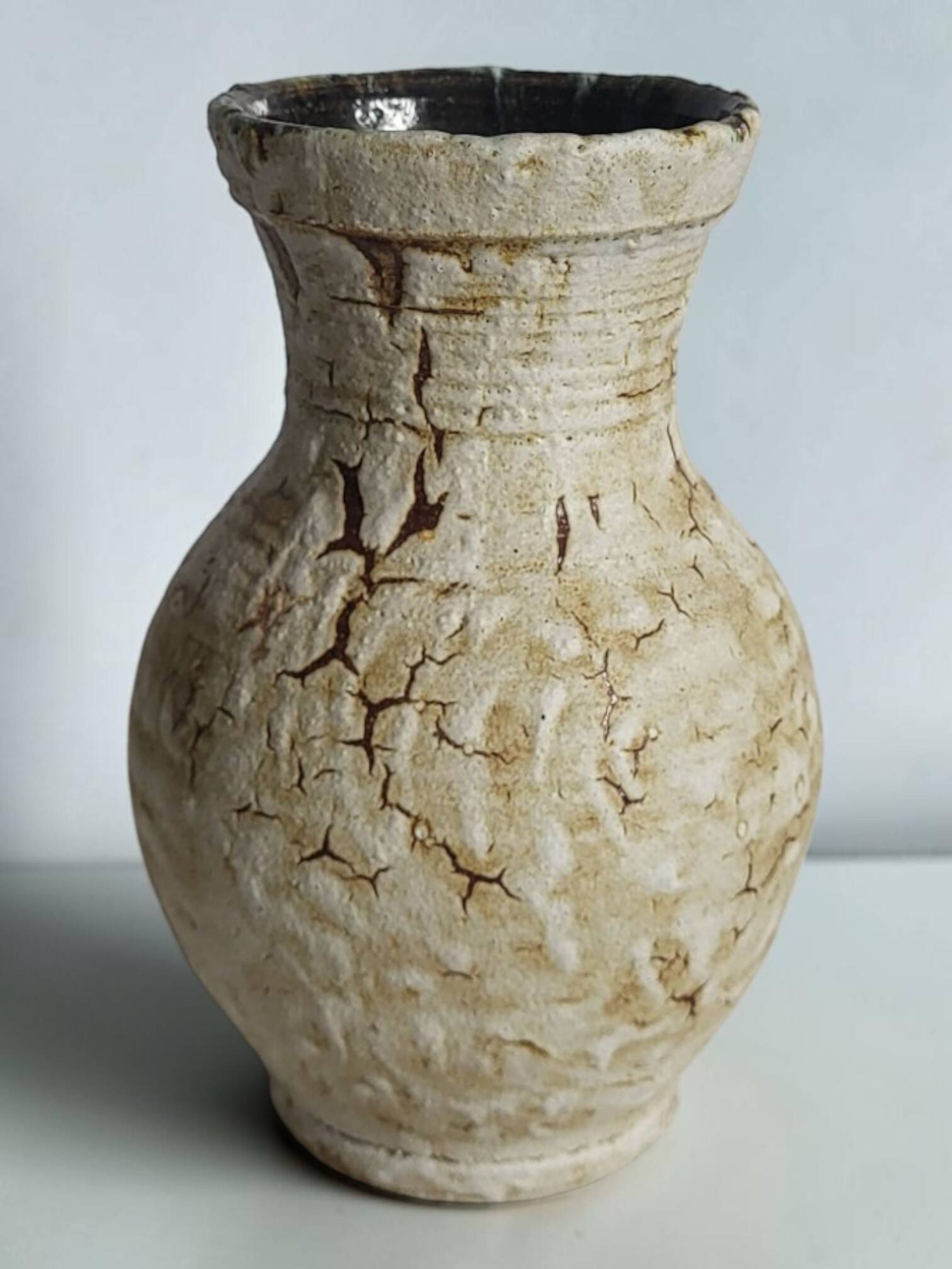 Vase en céramique Accolay, 1950's