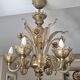 Murano glass chandelier, 6 arms, early 20th century