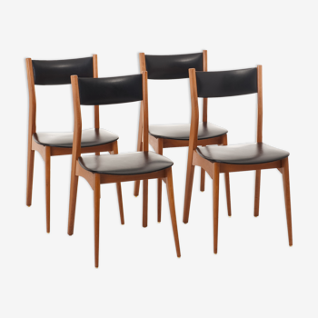 4 scandinavian chairs 1960