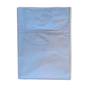 Embroidered pillowcase monogrammed ED