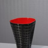 Jean de Lespinasse large vase no. 308 scarified decoration Nice 1950s