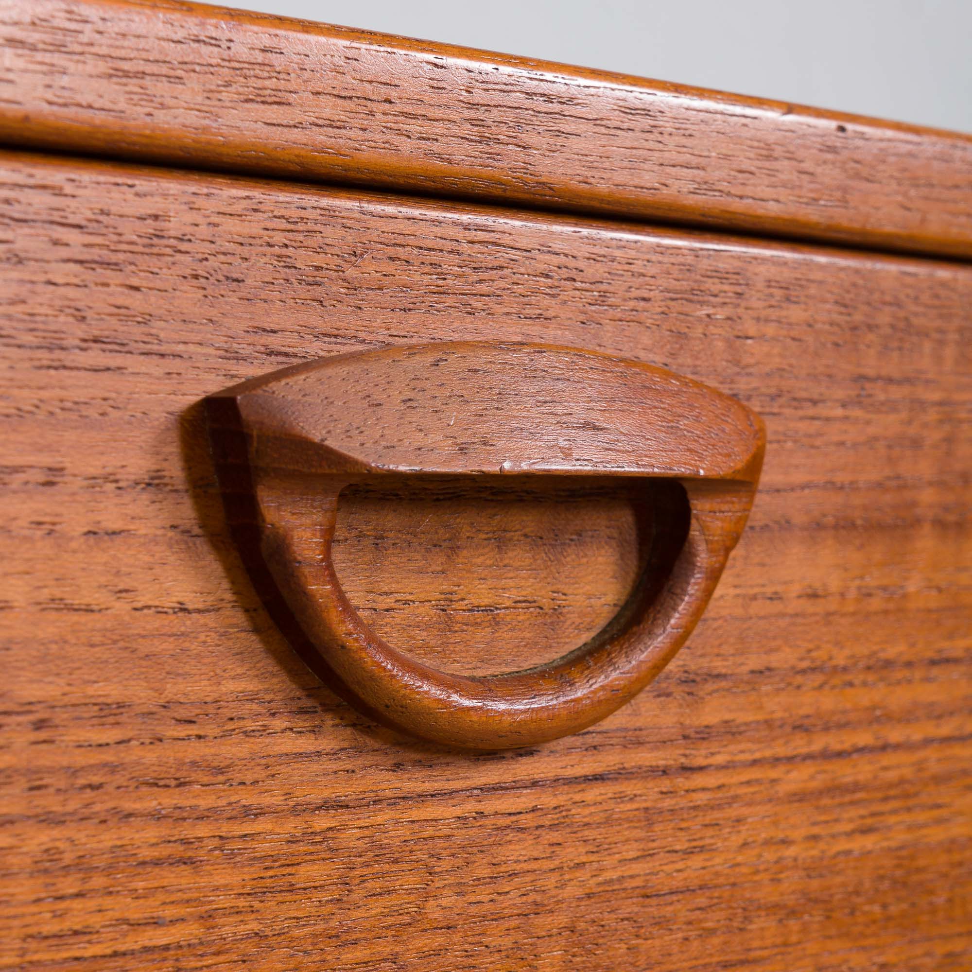 Kai Kristiansen teak wall unit with console, Denmark, 1960s