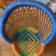 Fauteuil enfant rotin et cordage