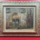 oil on panel signed Crismane - Former leper colony of Oudon Loire Atlan