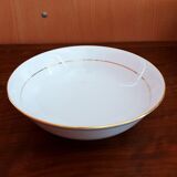 6 hollow plates gold edged in Limoges porcelain