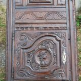 Confiturier breton sculpté ancien en chêne