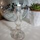 Transparent moulded glass chandelier