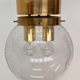 XXL Art Glass and Brass Ceiling Light, flushmount by Kamenicky Senov - 10pcs