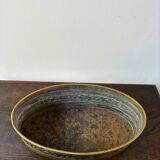70s brass planter