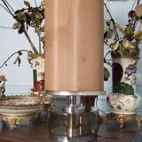 Smoked glass lamp from the 70s