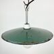 Industrial petrol enamel pendant light, 1970s
