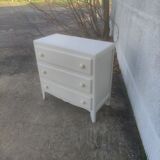 Shallow antique chest of drawers